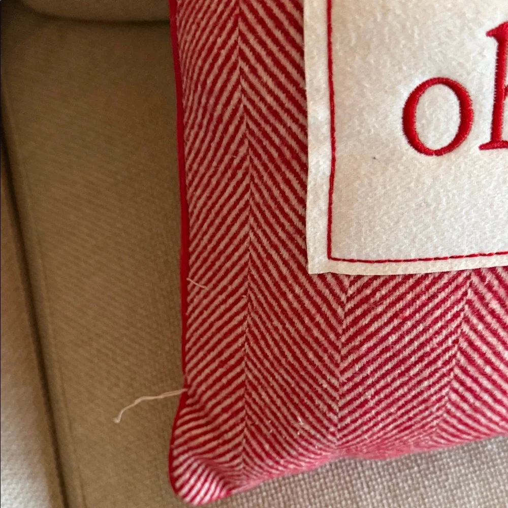 Oh, So Merry Red Holiday Pillow